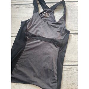 Marika black and grey tank